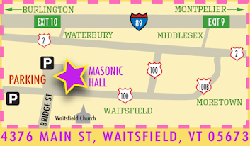 Map of Waitsfield Village, Vermont